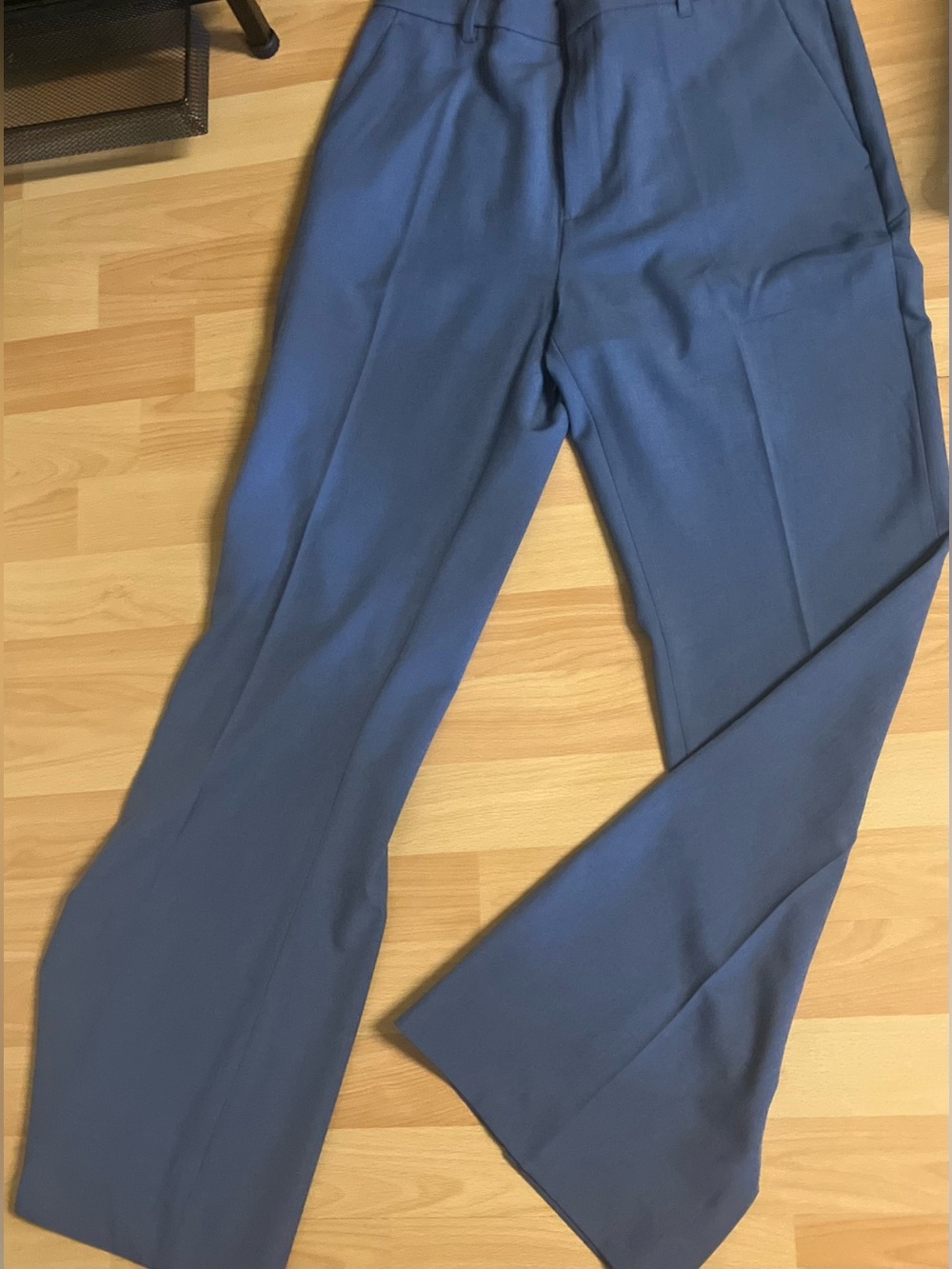 Banana Republic Tailored Flared Leg Pants - Slate Blue: Size 8 Petite